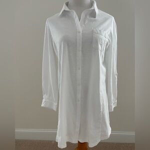 Ralph Lauren White 100% Cotton Boyfriend Shirt